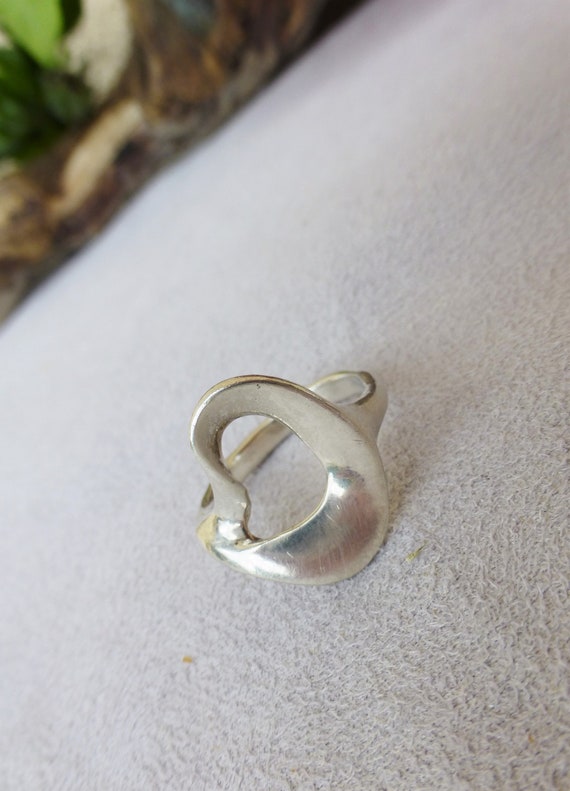 Designer ring in solid silver signed A. DUCLOS - image 4