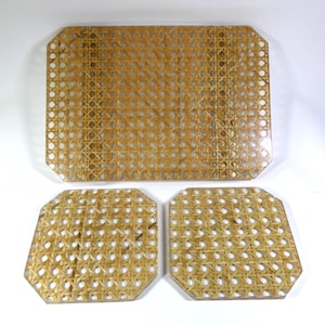 trivet and two bottle coasters - Christian DIOR - 1970