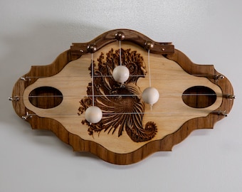 Handcrafted Wooden Door Harp with Laser-Engraved  Design - Unique Home Décor Gift, Musical Door Decoration, housewarming gift 2024