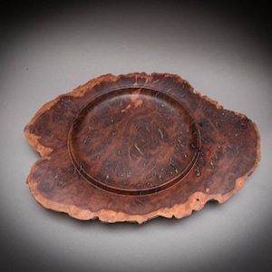 Red Mallee burl natural edge hand turned bowl Australian burl bowl # 257