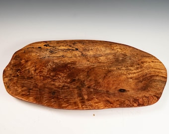 Spalted Mango Wood Bowl | Free Edge Decorative Plate | Natural Art Centerpiece | Hand-Carved Wooden Bowl for Use and decoration 2519c