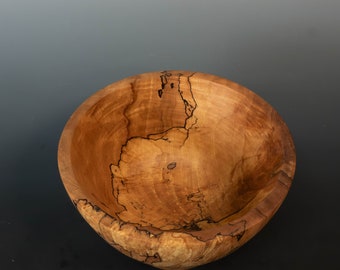 Handgefertigte Schale aus Ahornholz - Elegantes Herzstück für rustikale Wohnkultur, Naturholz-Servierplatte, Handwerkerküche 2344