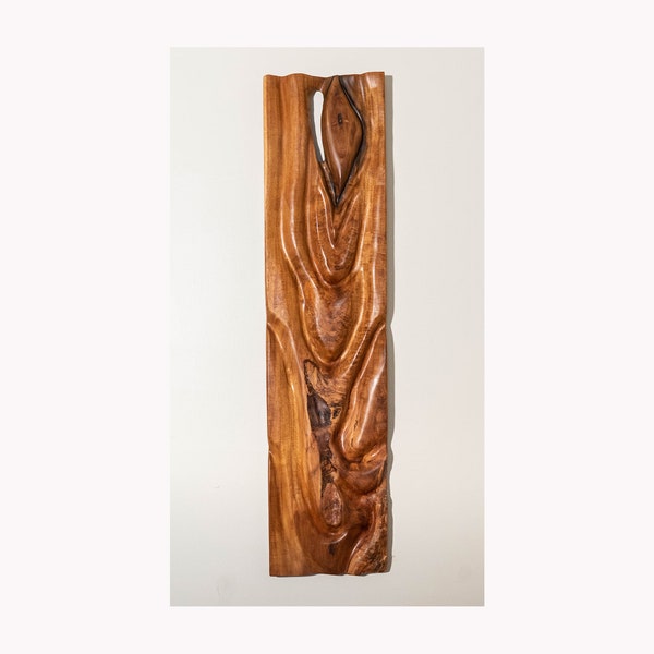 Wooden sculpture, Wood wall art, home decor, bas-relief sculpture, wood carving 1124
