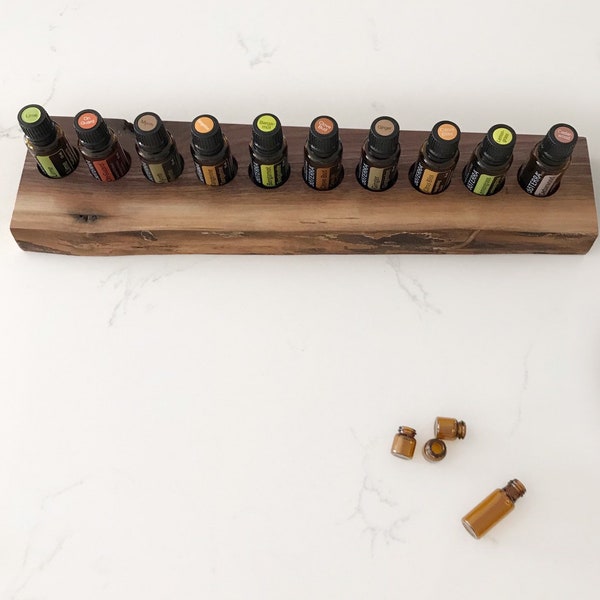 Live Edge Essential Oil Holder Top10, DoTERRA, Young Living, Saje, essential oil display
