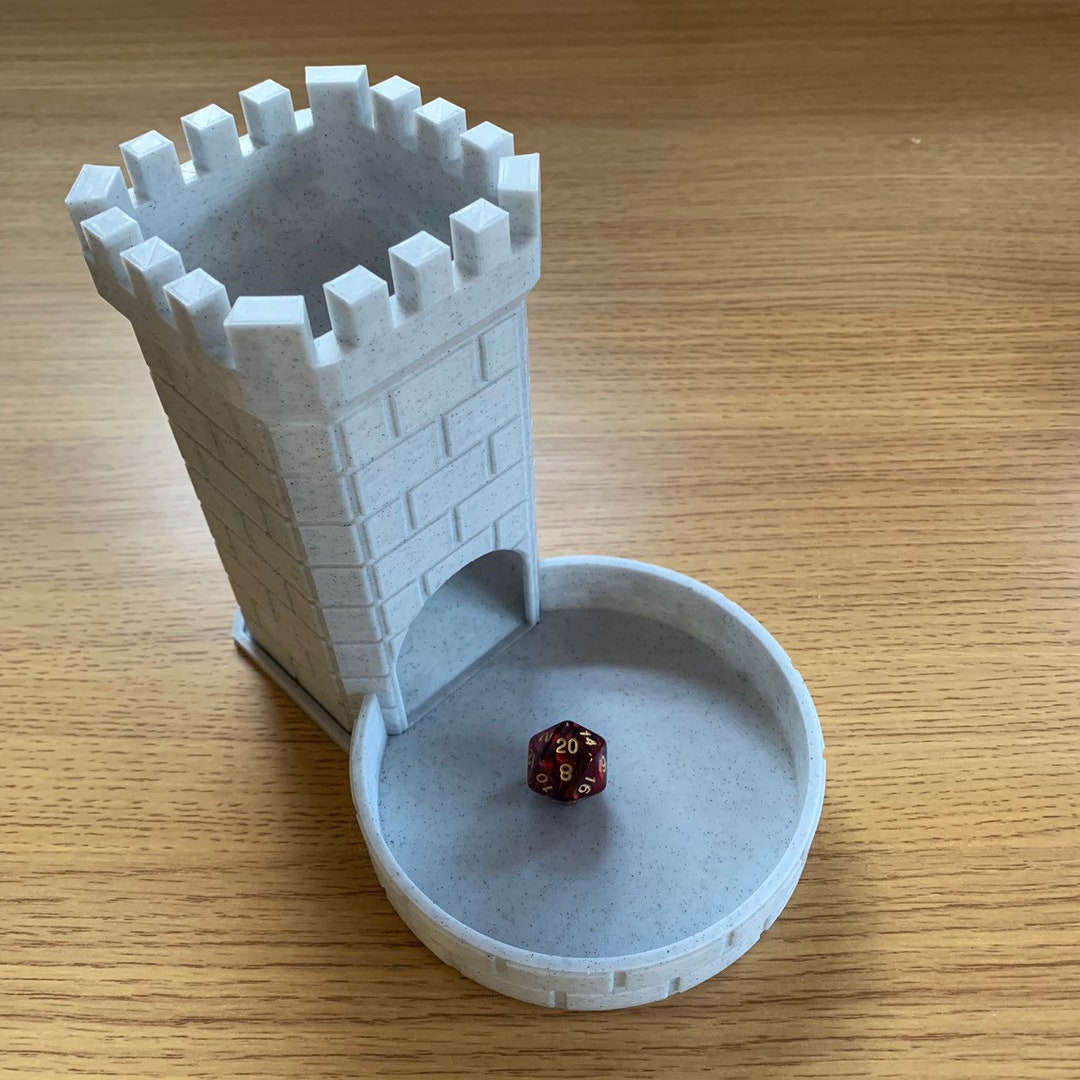 3D Printed Dice Tower for Dungeons and Dragons or Other Tabletop Games