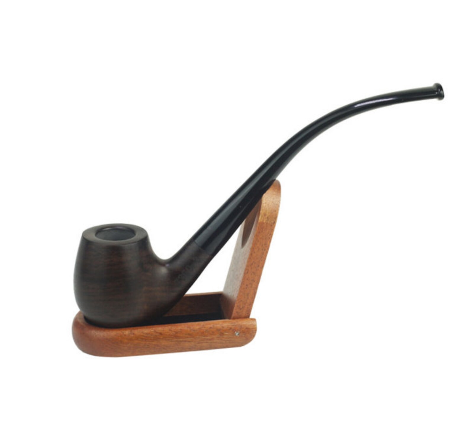 Ebony Tobacco pipe Wooden pipe Handcrafted Tobacciana pipe image 0.