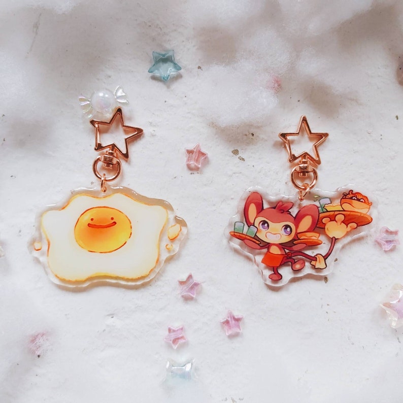 Sweets Acrylic Charms Ditto / Furret / Ralts / Aipom / | Etsy