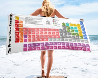 Periodic Table of Elements Towel