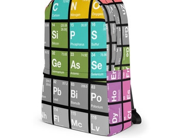 Tableau périodique des éléments Sac à dos