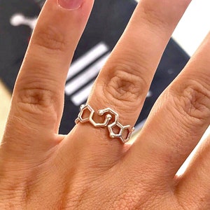 Serotonin + Dopamine Molecule Ring