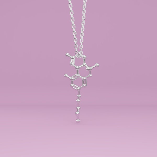 THC Molecule Necklace