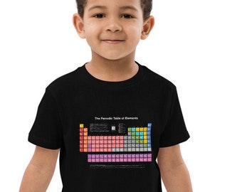 Camiseta Infantil Tabela Periódica Orgânica