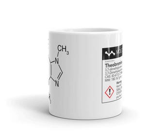 Theobromine Molecule (Chocolate) Mug