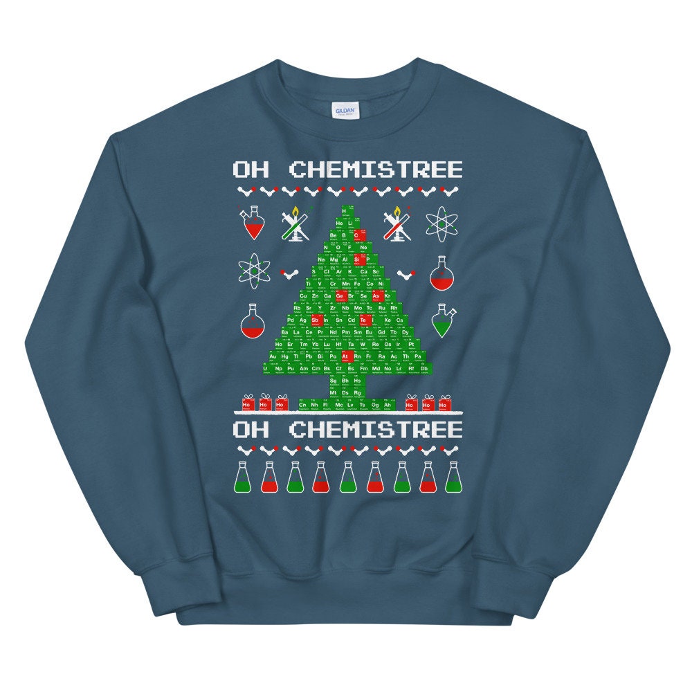 Chemistree Ugly Christmas Sweater Unisex for Science Nerds Etsy