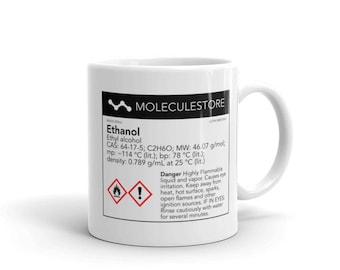 Ethanol (Alcohol) Molecule Mug