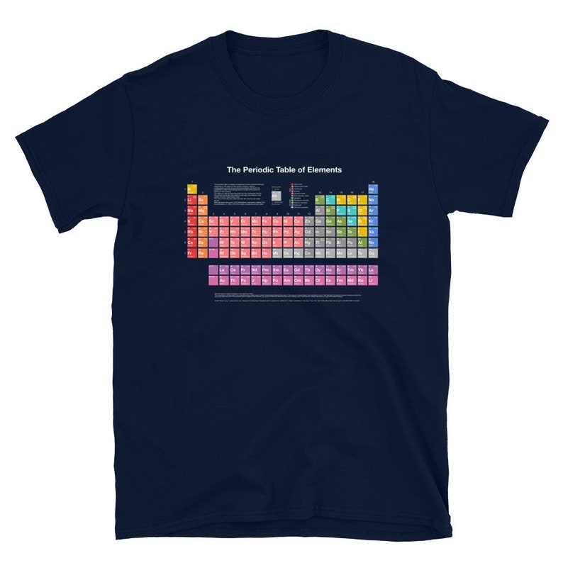 Periodic Table of Elements T-shirt Unisex - Etsy