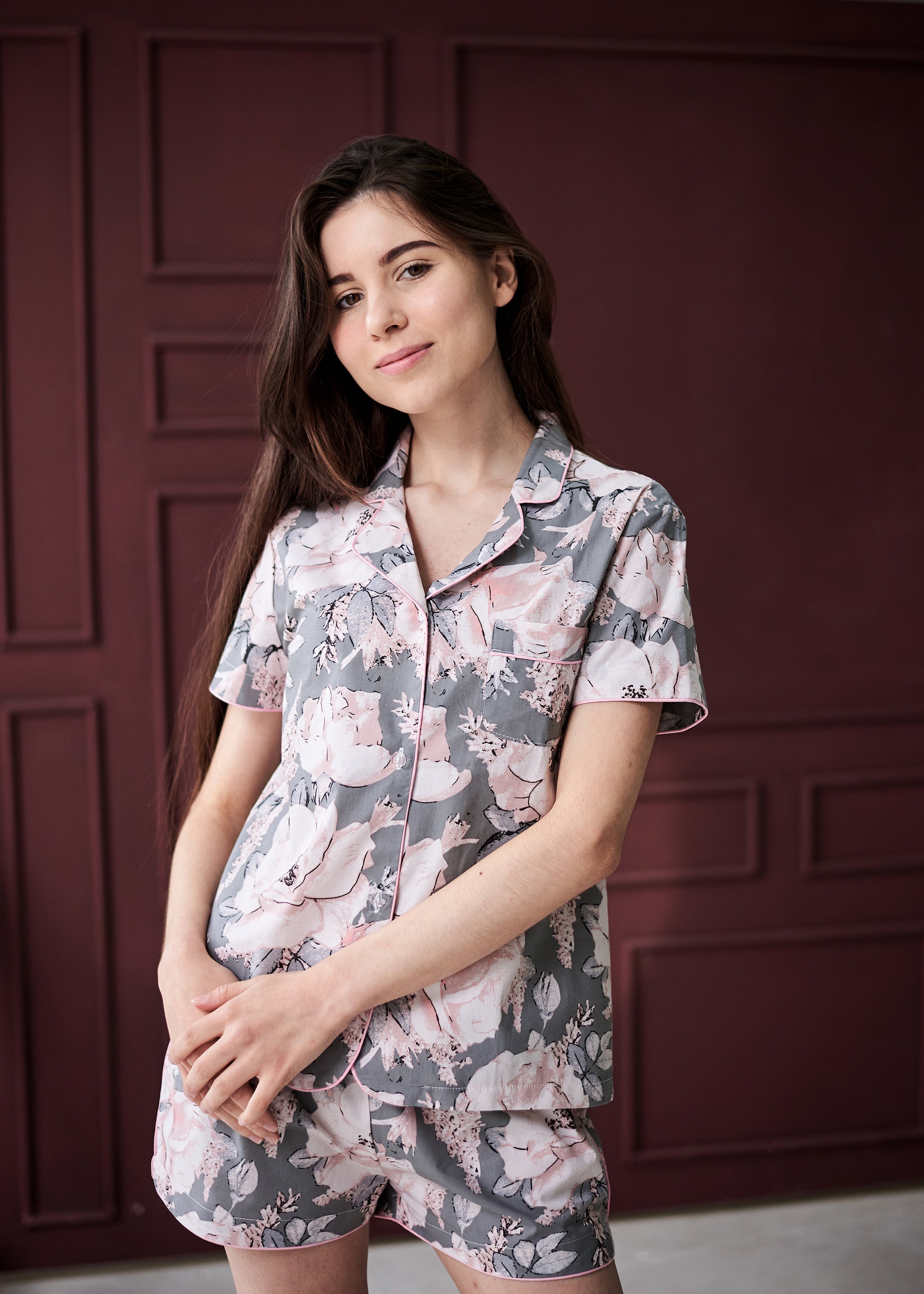 Floral Women's Organic Cotton Pajamas Pajama Set Family Etsy