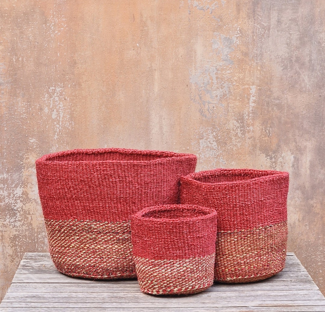 ERO: Ochre Banana Fibre Baskets - Etsy ERO: Ochre Banana Fibre Baskets - Etsy