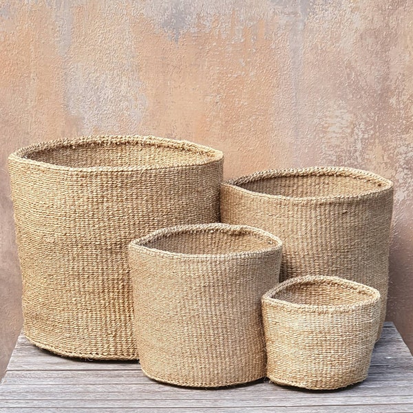 Jute Basket With Lid Etsy