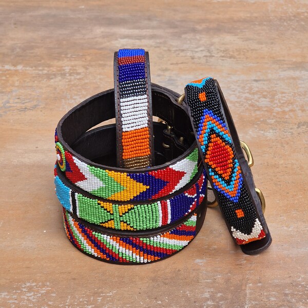 Leather Dog Collars Etsy UK