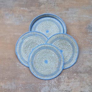 10"W (25.4cm width) Rwandan sisal set of 6 placemats