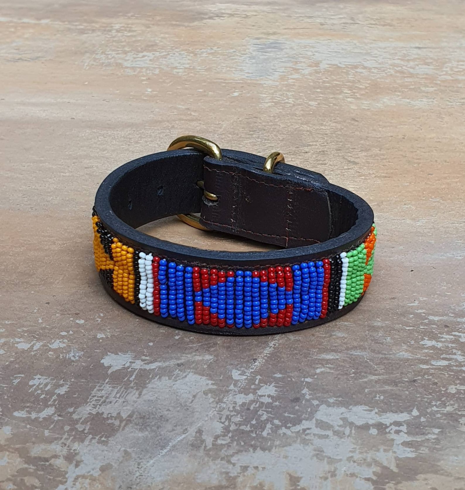 911 Maasai beaded dog collar Kenyan beaded dog Etsy