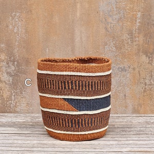 TAMADUNI: 9W x 9H Geometric fine weave sisal basket image 4