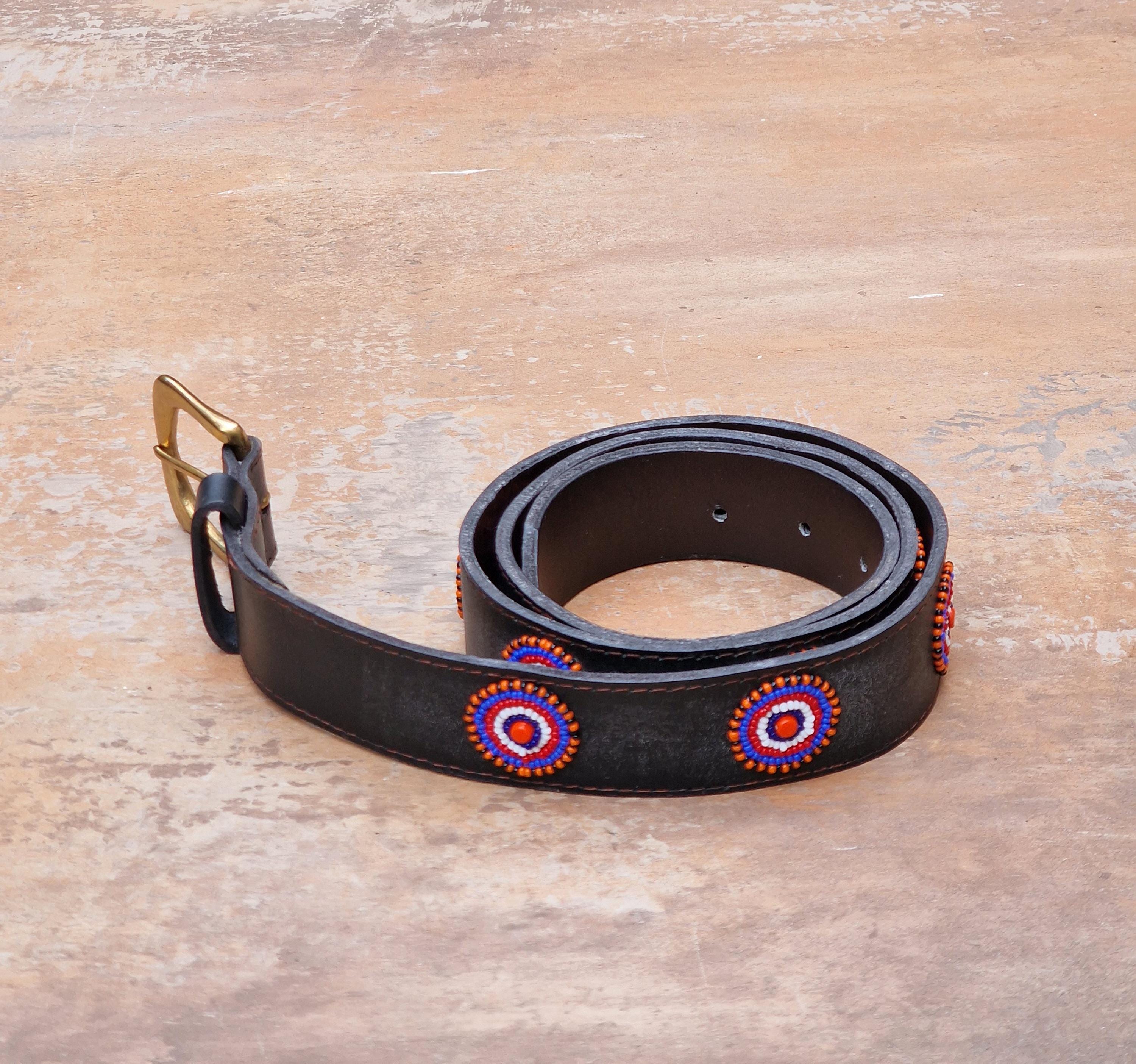 Vintage Maasai African Beaded Belt/Maasai Moran Mid-Century/Functional?️Tribal Beaded Belts – Tagged  main image 3