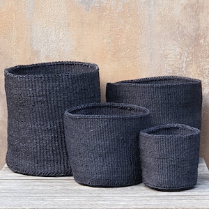 GIZA: Cestas de sisal preto