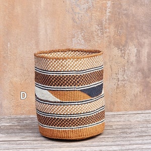 TAMADUNI: 9W x 9H Geometric fine weave sisal basket image 5