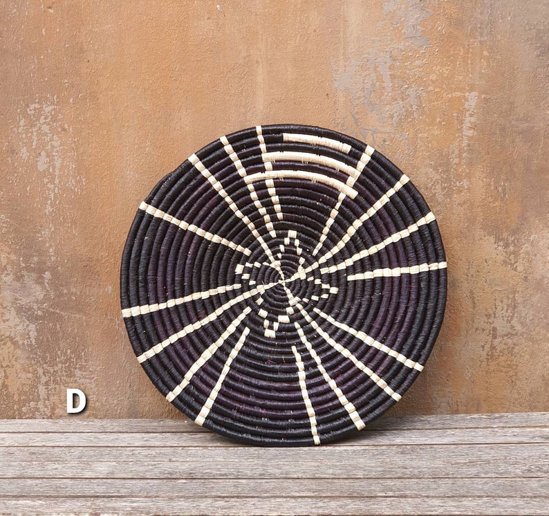 ENKANGA 14 Uganda Raffia Wall Basket Plates Etsy