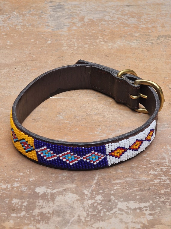 Maasai beaded dog collars deals