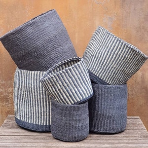 ANDAA: Cestas de sisal gris