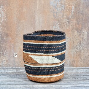 TAMADUNI: 9W x 9H Geometric fine weave sisal basket image 8