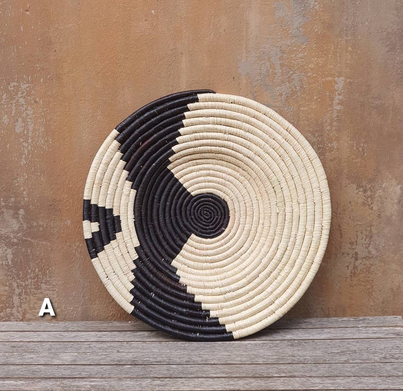 ENKANGA 14 Uganda Raffia Wall Basket Plates Etsy