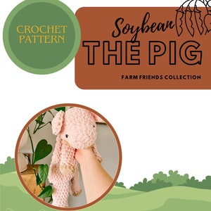 Soybean the Pig Farm Friends collection PDF pattern image 1