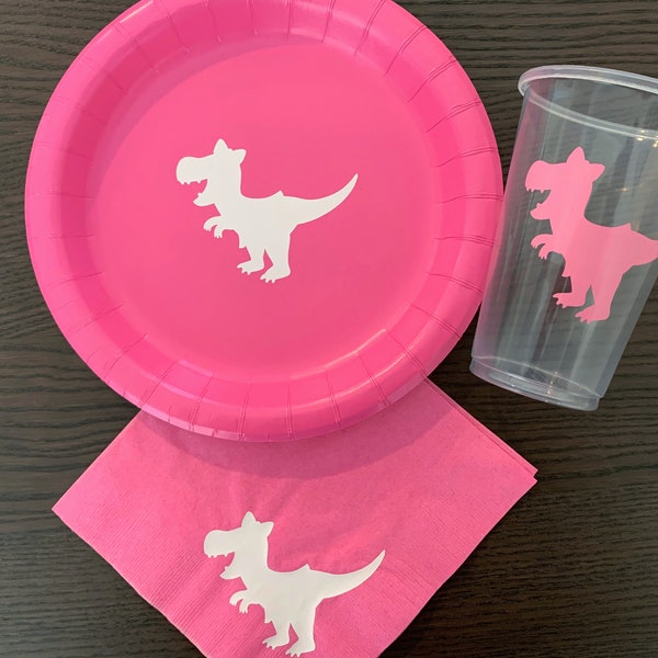 Dinosaur Baby Shower Plates Napkins Etsy