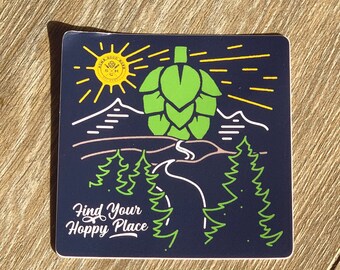 Scenic Find Your Hoppy Place Sticker