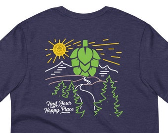 Men's Scenic Find Your Hoppy Place T-Shirt - Heather Navy Blue