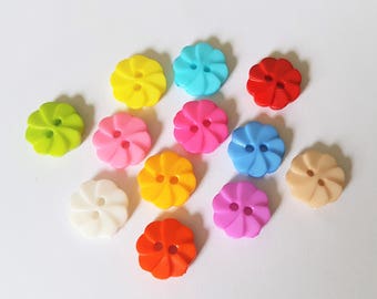 boutons de fleur acrylique 14mm