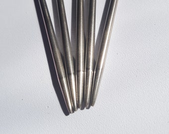 20cm double ended steel knitting needles