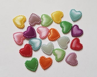 14mm heart cabochons, Heart flatbacks, Heart cabochons, Acrylic cabochons, Acrylic hearts, Hearts embellishments, Hearts, Heart, Love