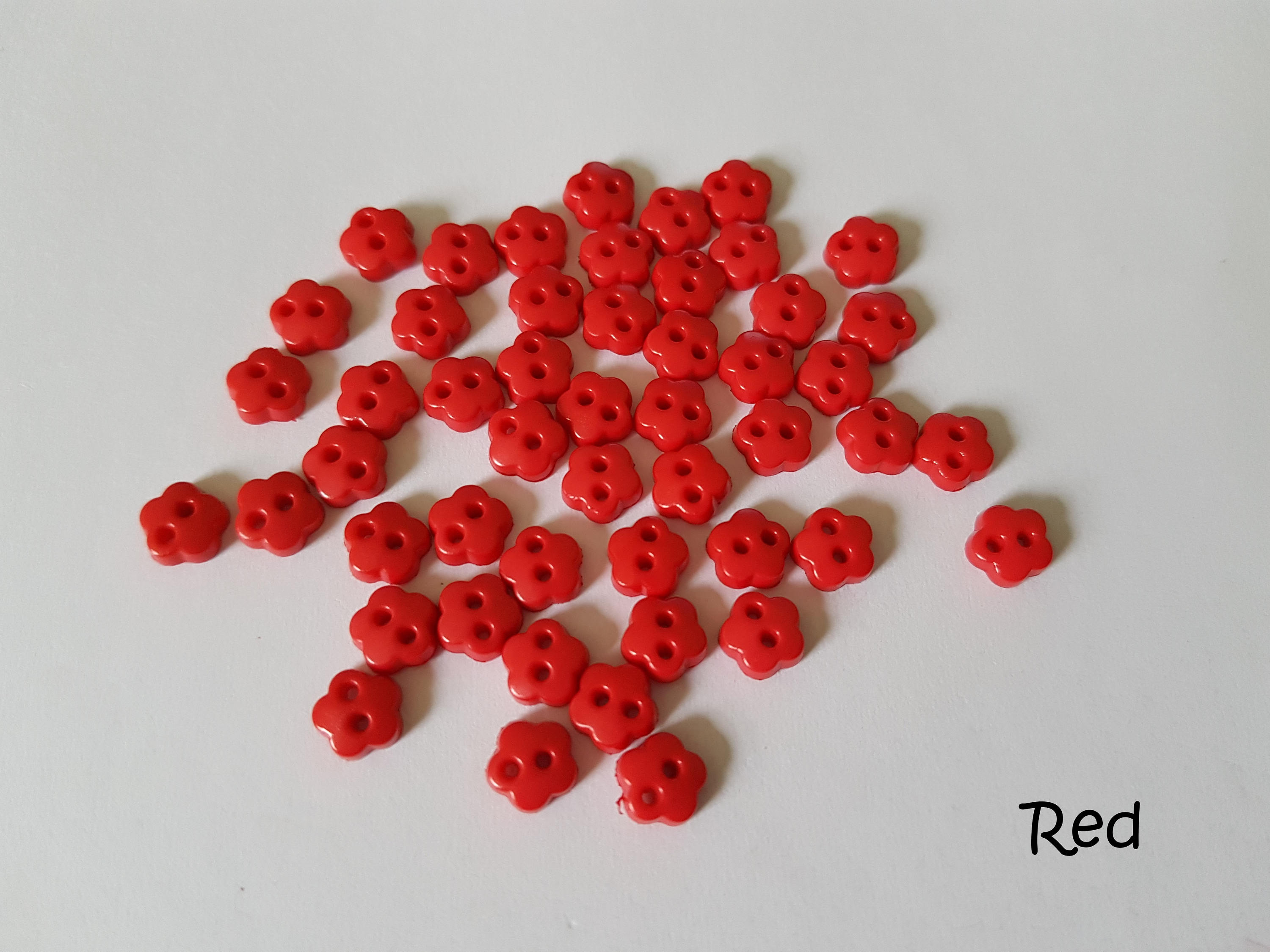 Bottoncini A Fiore Multicolor 12 Mm - 10 Pezzi Per Cucito Creativo E Fai Da Te