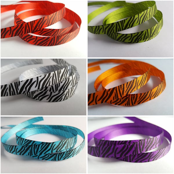 Zebra Druckband, Zebraband, Tierdruckband, Bedrucktes Band, Grosgrain, Grosgrainband, Zebra, Zebradruck, Tierdruck