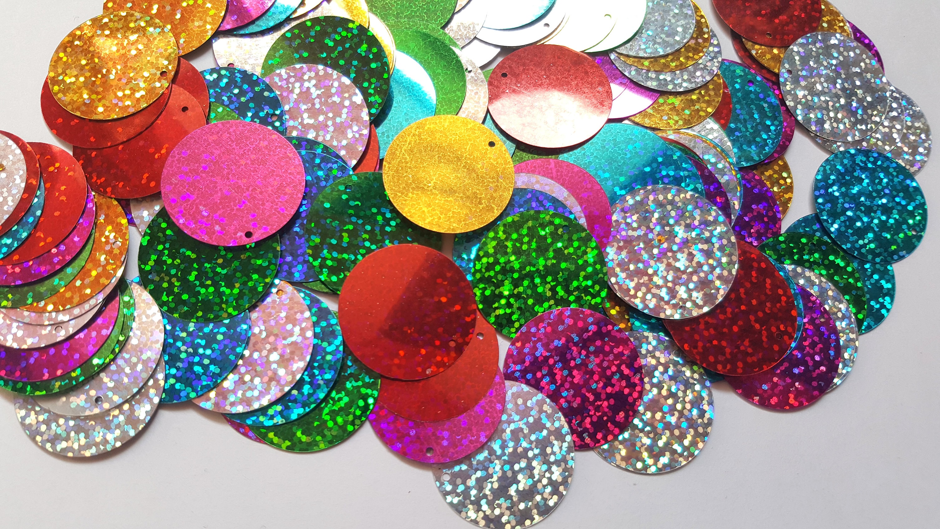 Disc Sequins Holographic Disc Sequins Sequins Round Etsy UK