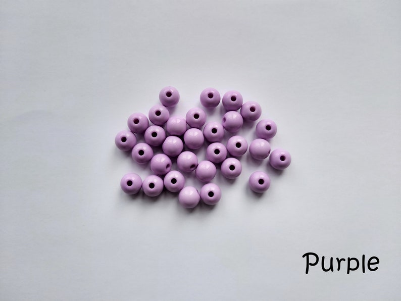 8mm acrylic round beads, Acrylic beads, Round beads, Jewellery making, Craft beads, Round, Beads image 8