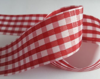 40mm gingham ribbon