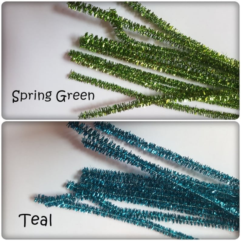 30cm sparkle pipe cleaners Etsy