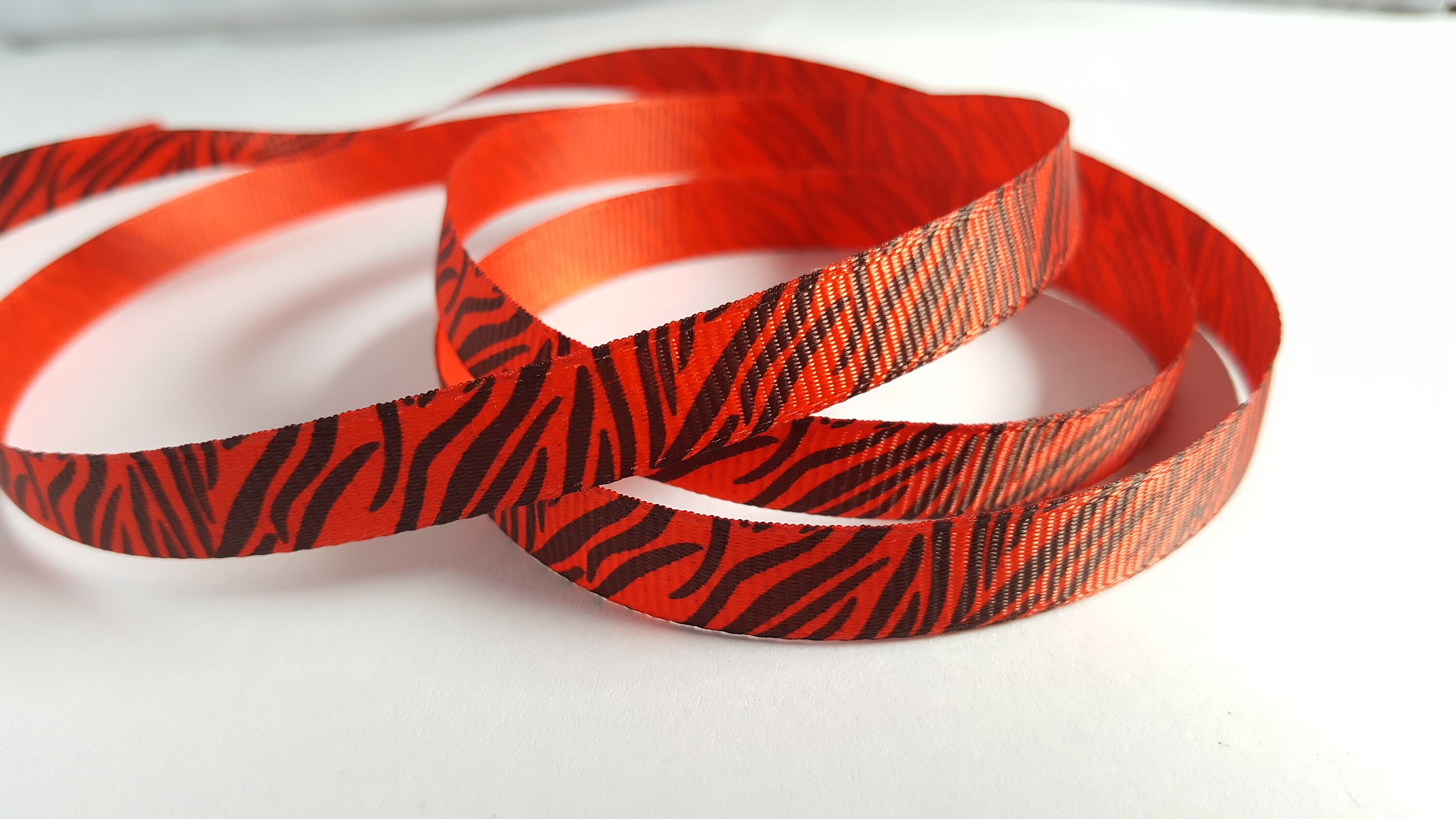 Zebra Print Ribbon Zebra Ribbon Animal Print Ribbon Printed Etsy