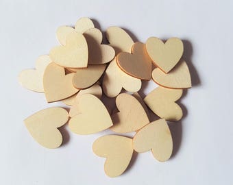 30mm wooden hearts, Wooden hearts, Heart shapes, Wooden shapes, Wood craft shapes, Wooden crafts, Woodworking, Hearts, Heart, Love